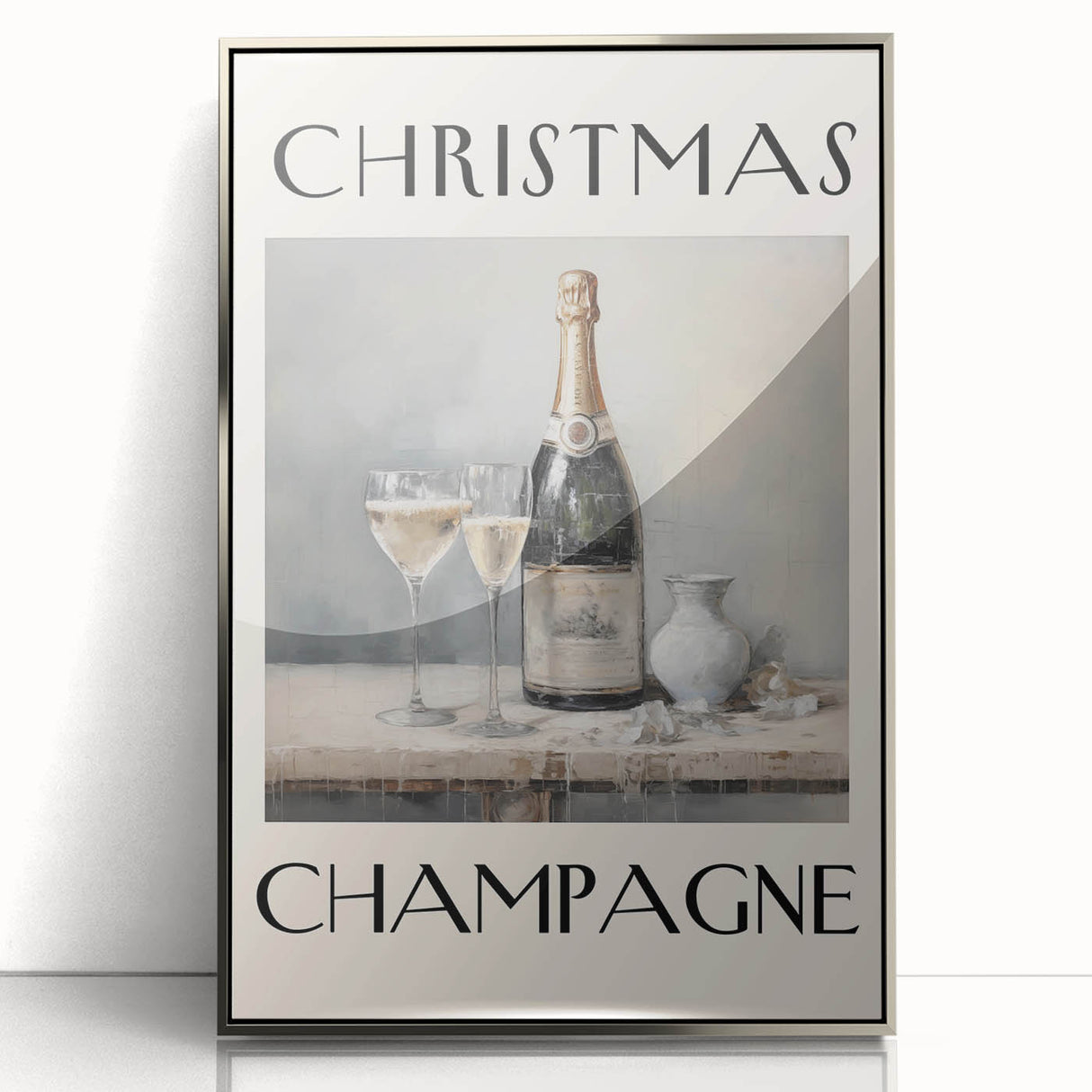 Minimalist Ho Ho Ho Christmas Wall Decor - Holiday Wall Art