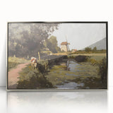 Framed acrylic artwork featuring a stunning landscape design in silver tones, showcasing intricate details and vibrant colors, perfect for modern home decor.