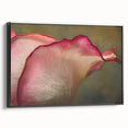 Black and white framed canvas of a vintage landscape painting, ideal for bedroom decor.
