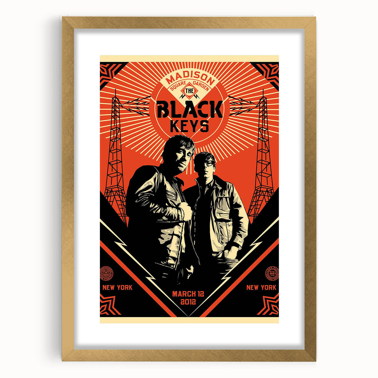 The Black Keys Concert Poster Art – Retro Rock Wall Decor