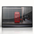 Large abstract wall art depicting the London skyline in muted grey tones on a framed acrylic.