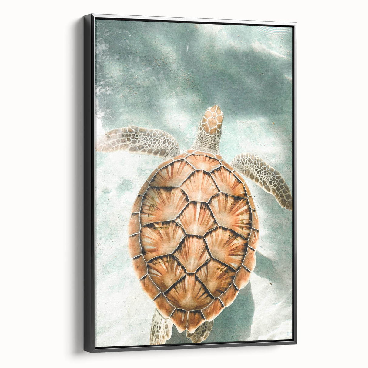 Black and white landscape art painting on framed canvas, featuring a vintage poster style, ideal for bedroom wall decor.