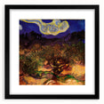 Extra large abstract art print with vibrant, colorful textures on a black framed canvas, ideal for living room decor.