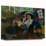 Abstract Modern Art: The Subway Scene - Vibrant Urban Style