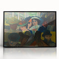 Abstract Modern Art: The Subway Scene - Vibrant Urban Style