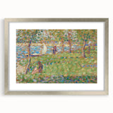 Impressionist Urban Scene - Street and Buildings Wall Art Print