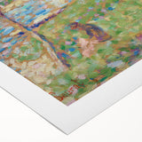 Impressionist Urban Scene - Street and Buildings Wall Art Print