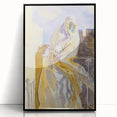 Modern Wall Art - Ethereal Abstract Portrait in Soft Neutral Tones