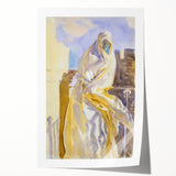 Modern Wall Art - Ethereal Abstract Portrait in Soft Neutral Tones