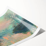 Impressionist Cityscape - Vibrant Street and Buildings Wall Art Print