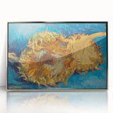 Impressionist Garden Scene - Flowers and Pathway Wall Art Print