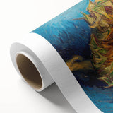 Impressionist Garden Scene - Flowers and Pathway Wall Art Print