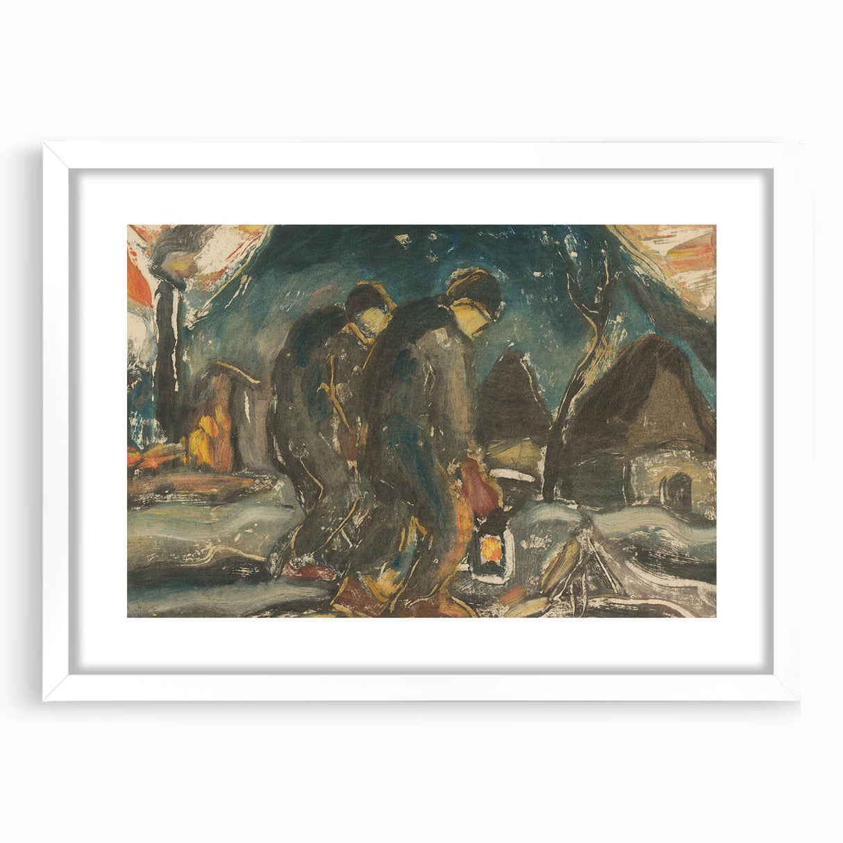 Night Walkers" Abstract Modern Art - Minimalist Modern Decor