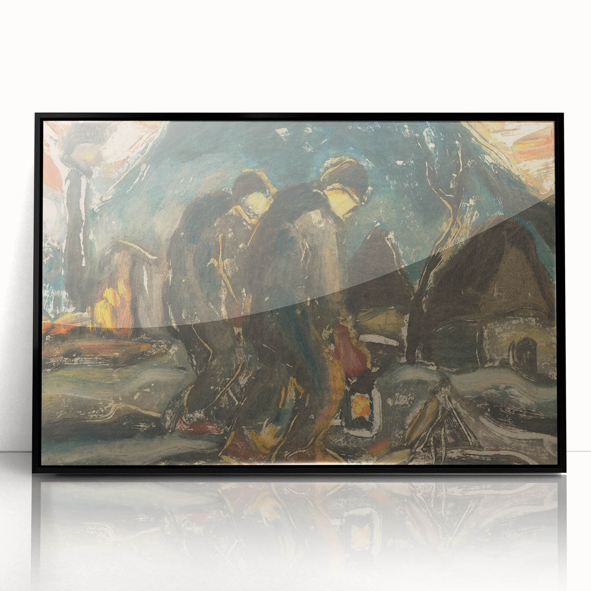 Night Walkers" Abstract Modern Art - Minimalist Modern Decor