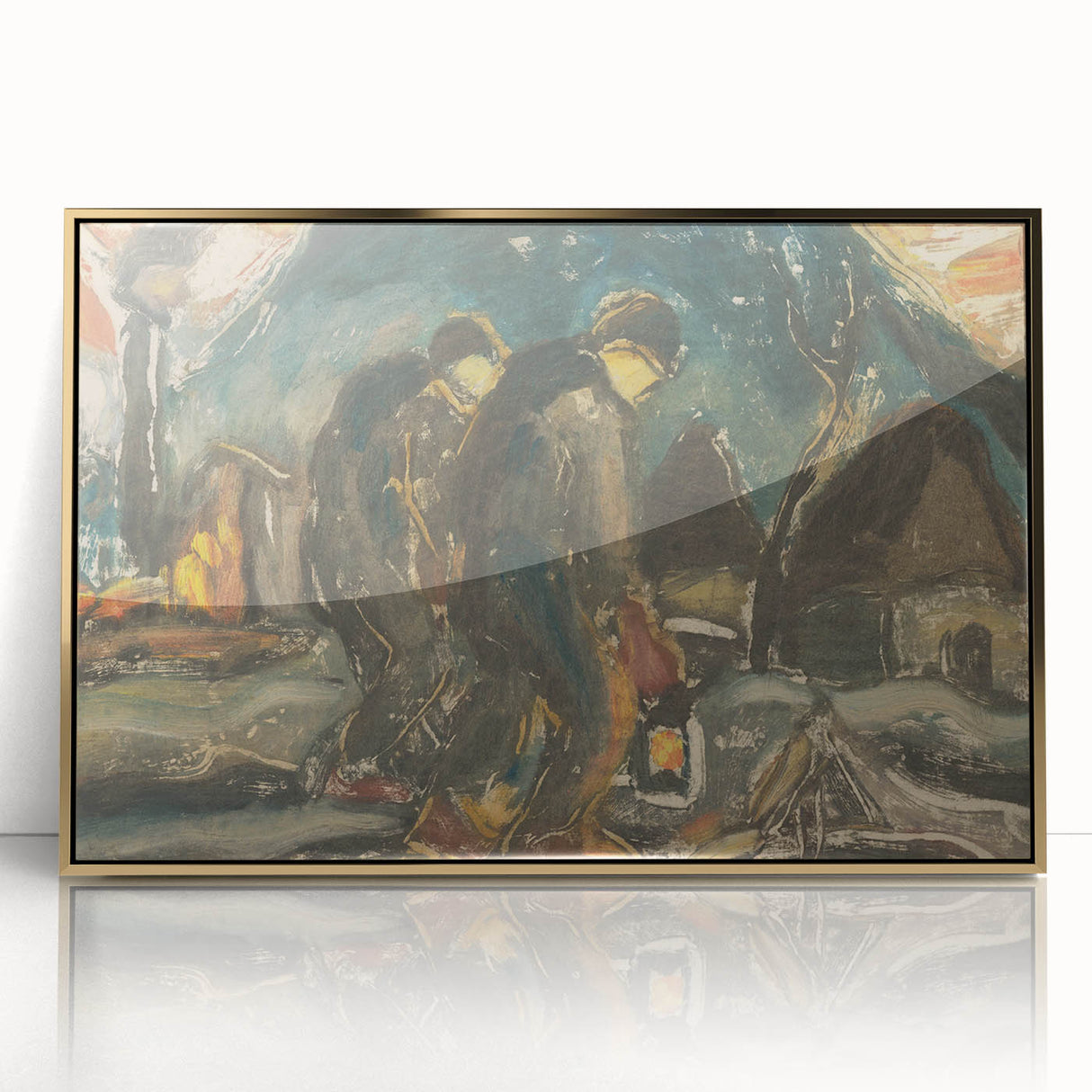 Night Walkers" Abstract Modern Art - Minimalist Modern Decor