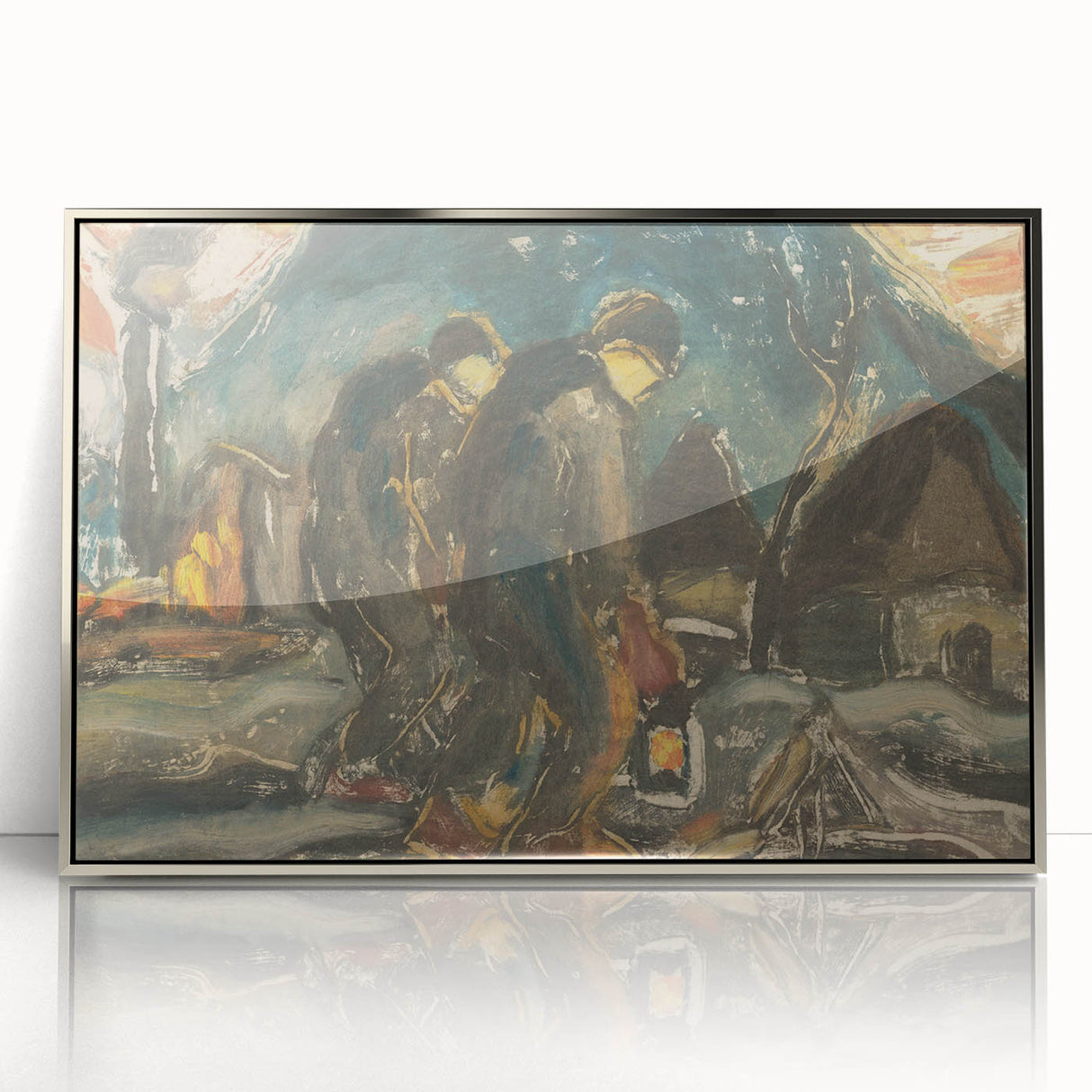 Night Walkers" Abstract Modern Art - Minimalist Modern Decor