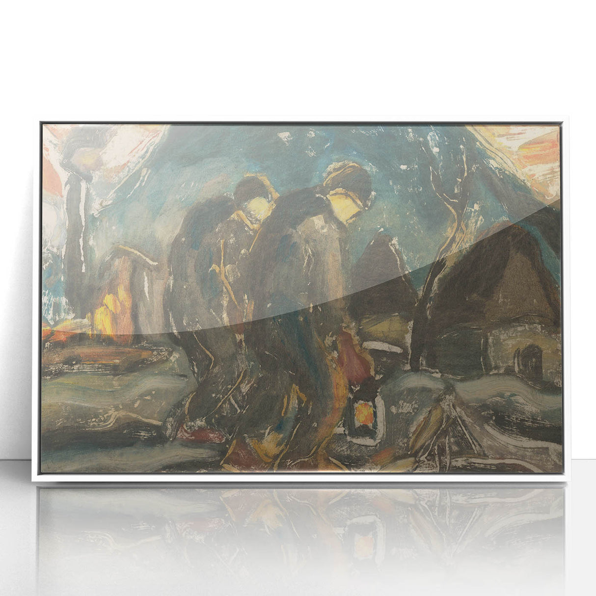 Night Walkers" Abstract Modern Art - Minimalist Modern Decor