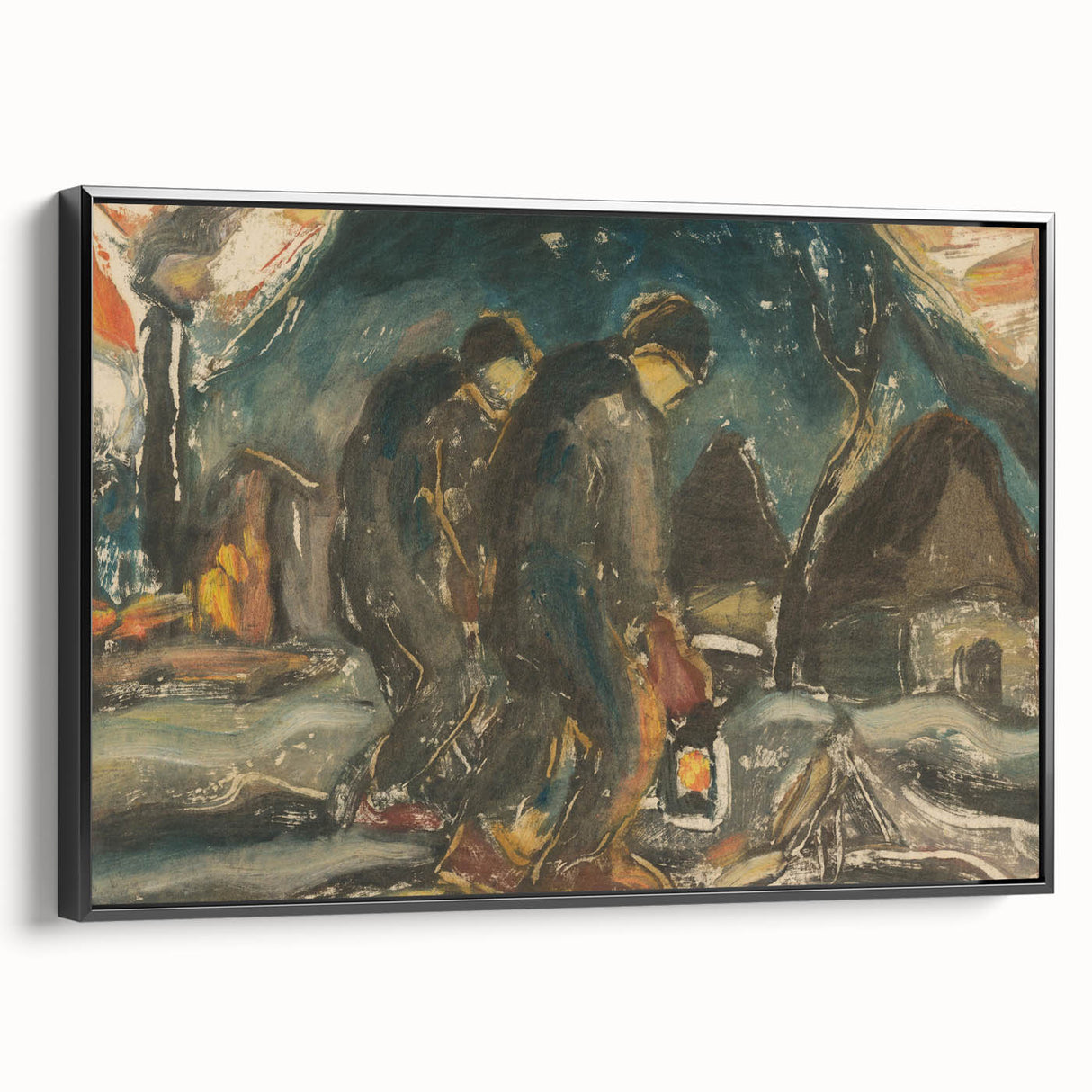 Night Walkers" Abstract Modern Art - Minimalist Modern Decor