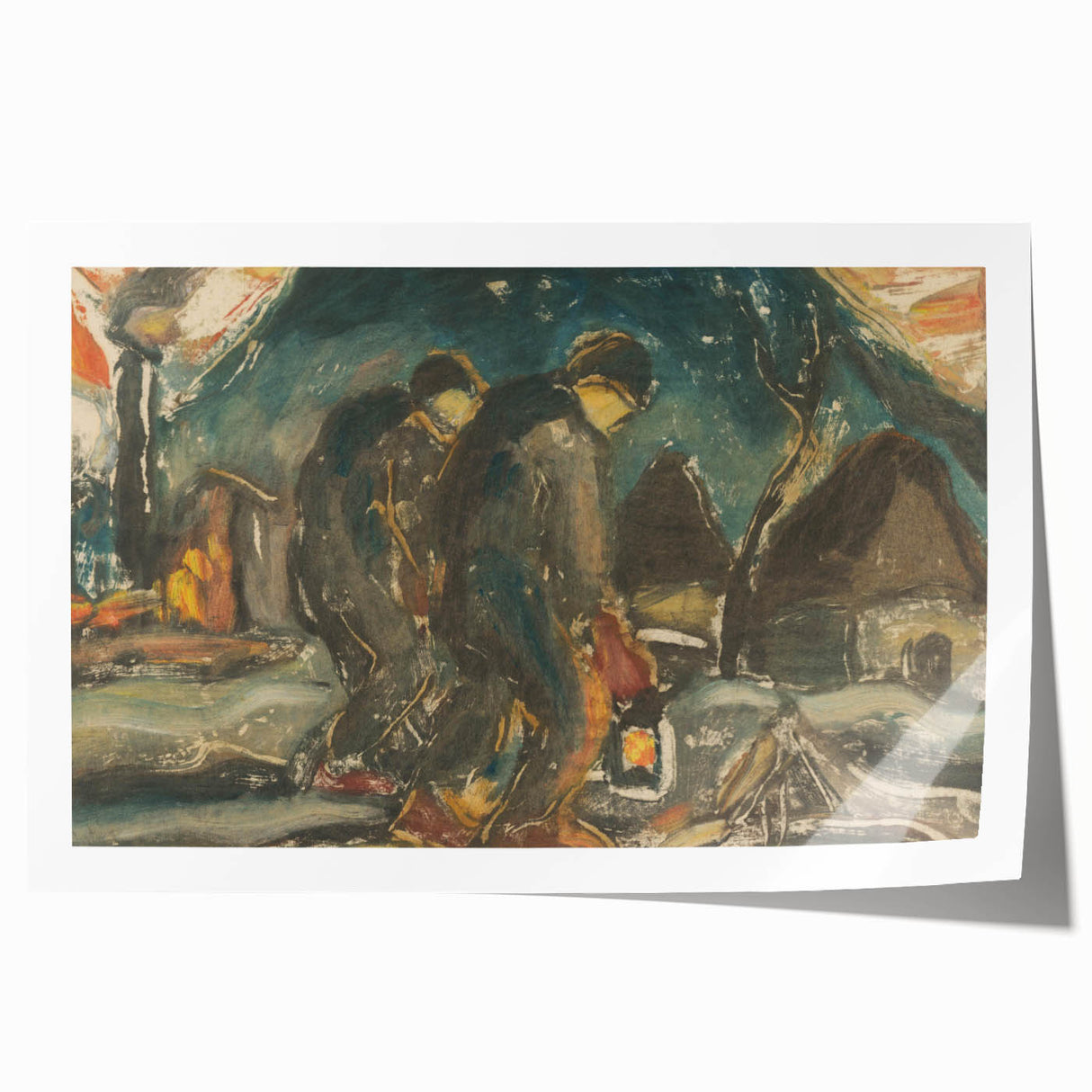 Night Walkers" Abstract Modern Art - Minimalist Modern Decor