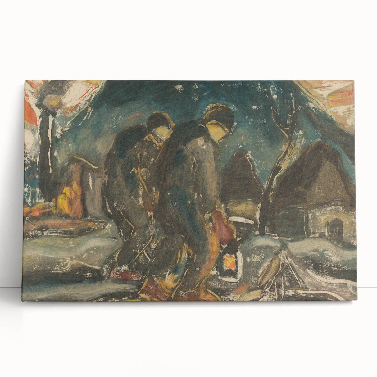 Night Walkers" Abstract Modern Art - Minimalist Modern Decor