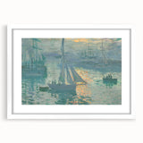 Sunset on the Seine: Claude Monet's Impressionist Wall Art Masterpiece