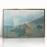 Sunset on the Seine: Claude Monet's Impressionist Wall Art Masterpiece