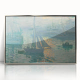 Sunset on the Seine: Claude Monet's Impressionist Wall Art Masterpiece