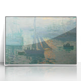 Sunset on the Seine: Claude Monet's Impressionist Wall Art Masterpiece