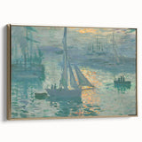 Sunset on the Seine: Claude Monet's Impressionist Wall Art Masterpiece
