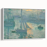 Sunset on the Seine: Claude Monet's Impressionist Wall Art Masterpiece