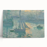 Sunset on the Seine: Claude Monet's Impressionist Wall Art Masterpiece