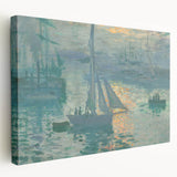 Sunset on the Seine: Claude Monet's Impressionist Wall Art Masterpiece
