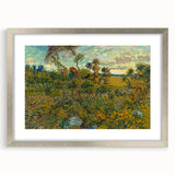 Sunset at Montmajour: Impressionist Landscape Wall Art by Van Gogh