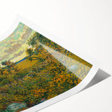 Sunset at Montmajour: Impressionist Landscape Wall Art by Van Gogh