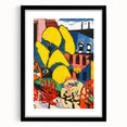 Modern Wall Art - Vibrant Abstract Landscape with Bold Colors