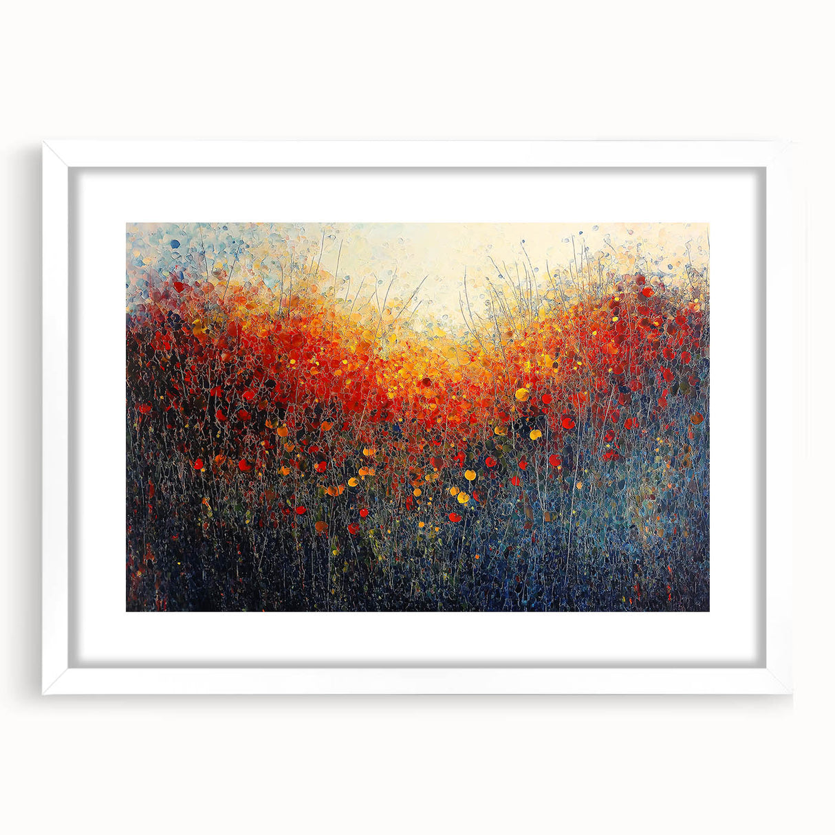 Autumn Glow - Abstract Living Room Wall Art on Canvas