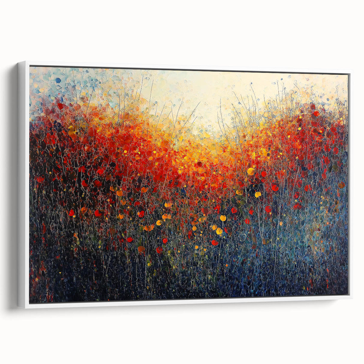 Autumn Glow - Abstract Living Room Wall Art on Canvas