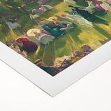 Impressionist Landscape with Tennis Scene - Vibrant Impressionism Wall Art