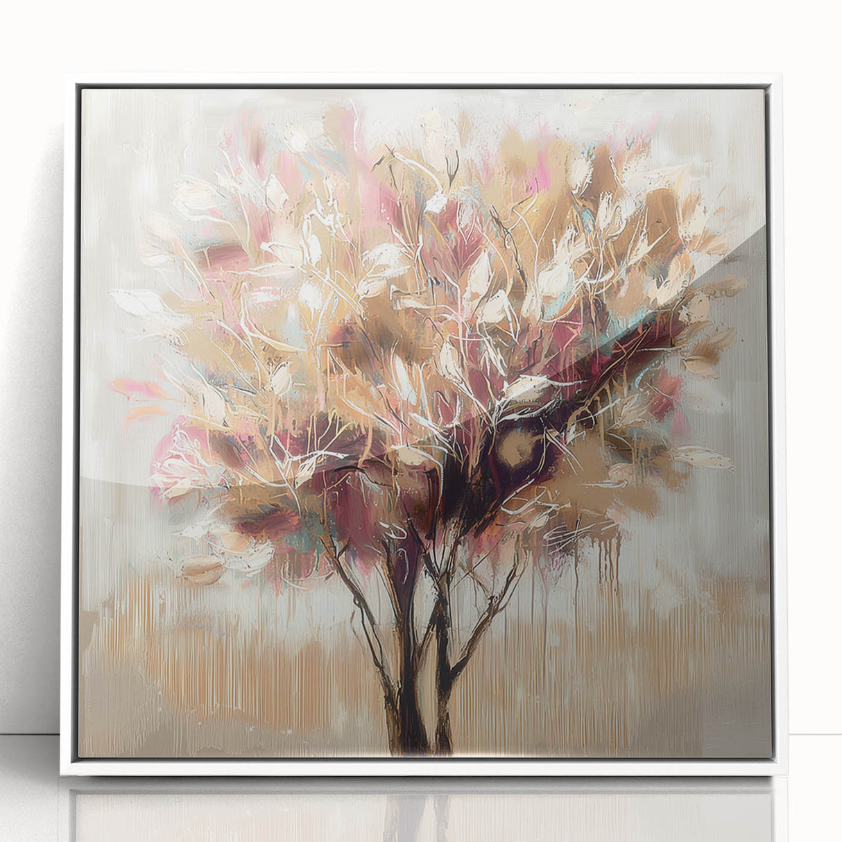Elegant Abstract Tree - Modern Living Room Wall Art on Canvas