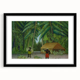 Banana Harvest" Modern Wall Art - Contemporary Tropical Decor