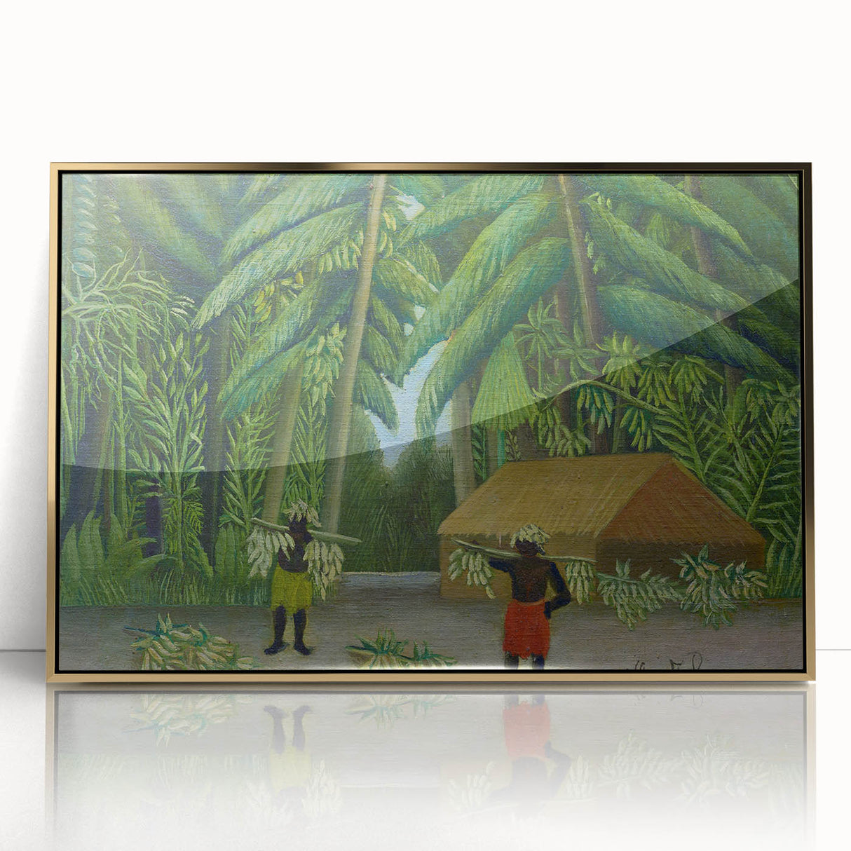 Banana Harvest" Modern Wall Art - Contemporary Tropical Decor