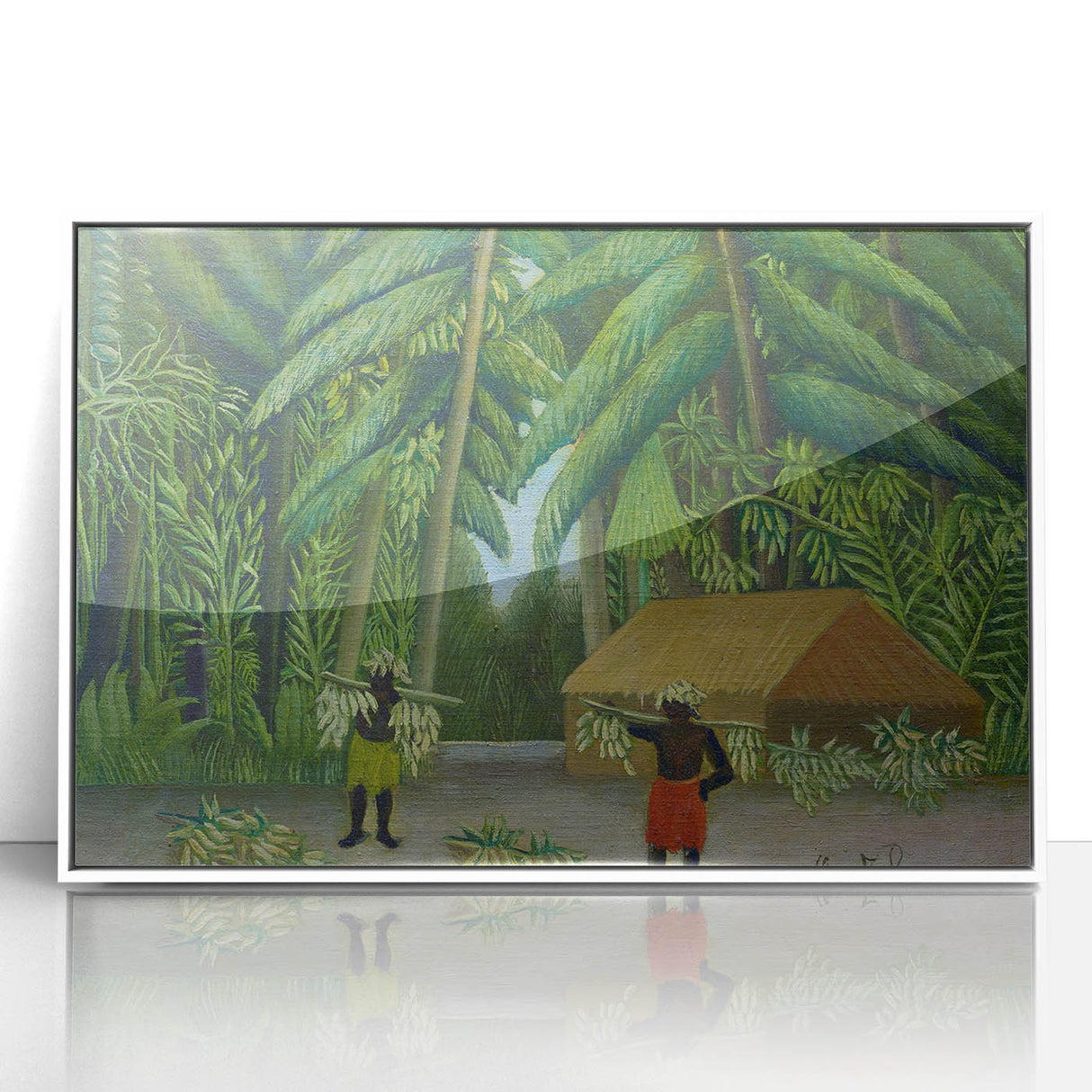 Banana Harvest" Modern Wall Art - Contemporary Tropical Decor