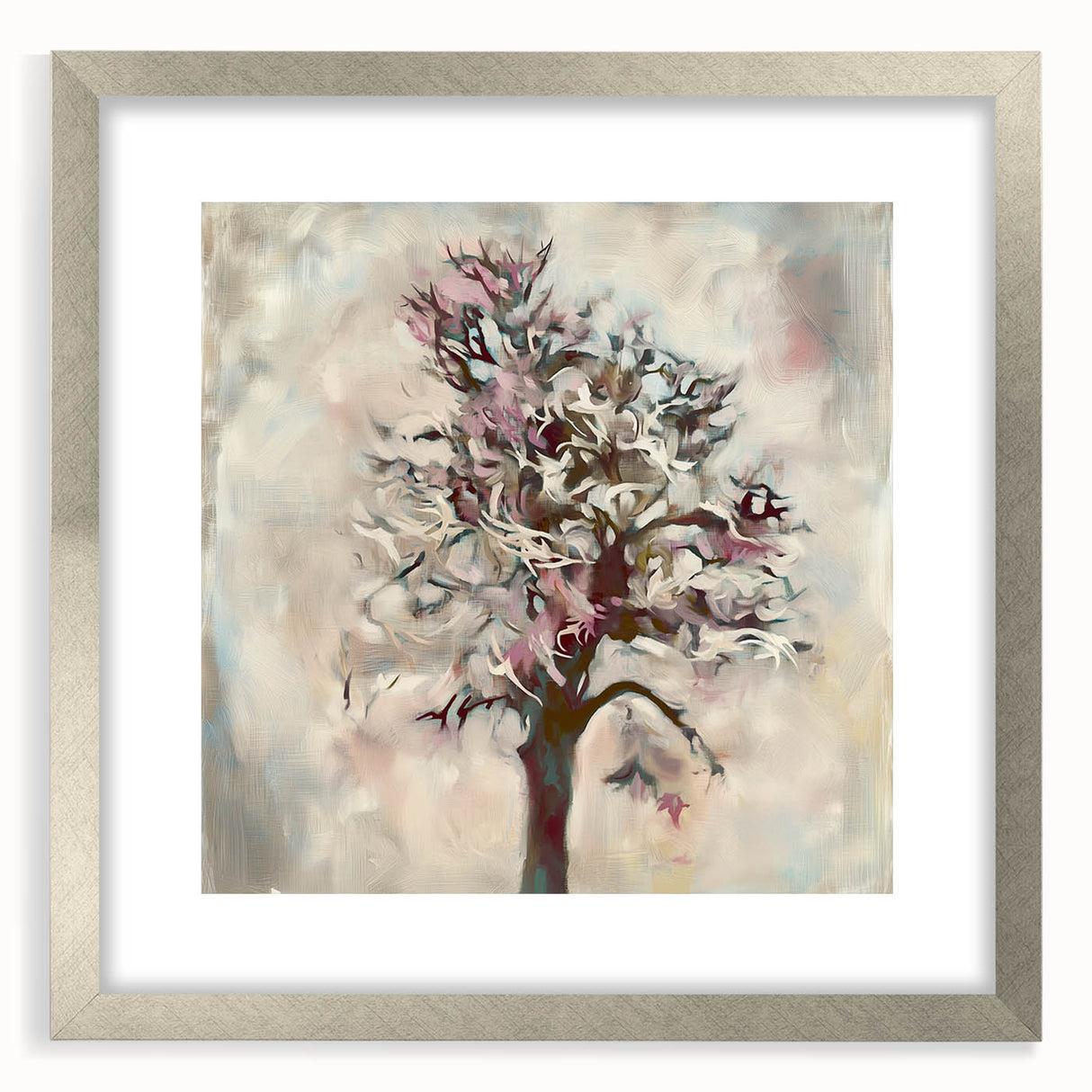Dreamy Abstract Tree - Modern Living Room Wall Art on Canvas