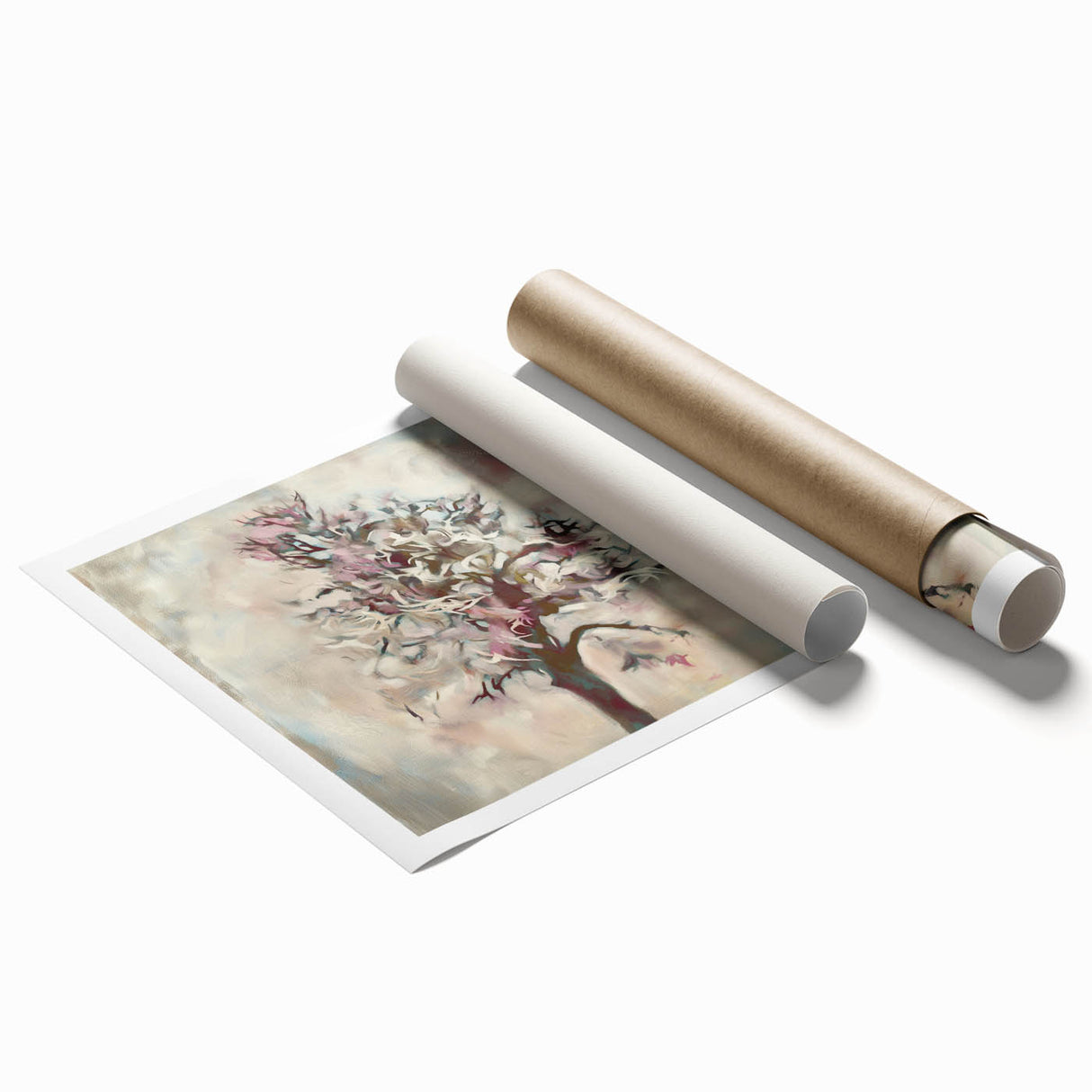 Dreamy Abstract Tree - Modern Living Room Wall Art on Canvas