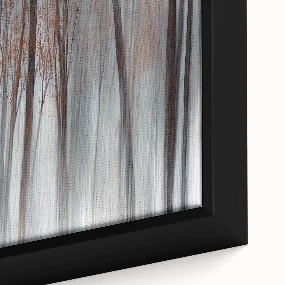 Misty Forest Blur – Dynamic Abstract Autumn Motion Wall Art