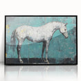 Framed acrylic artwork showcasing a vibrant animal design on a black background, perfect for modern home decor. Ideal for animal lovers seeking unique wall art.
