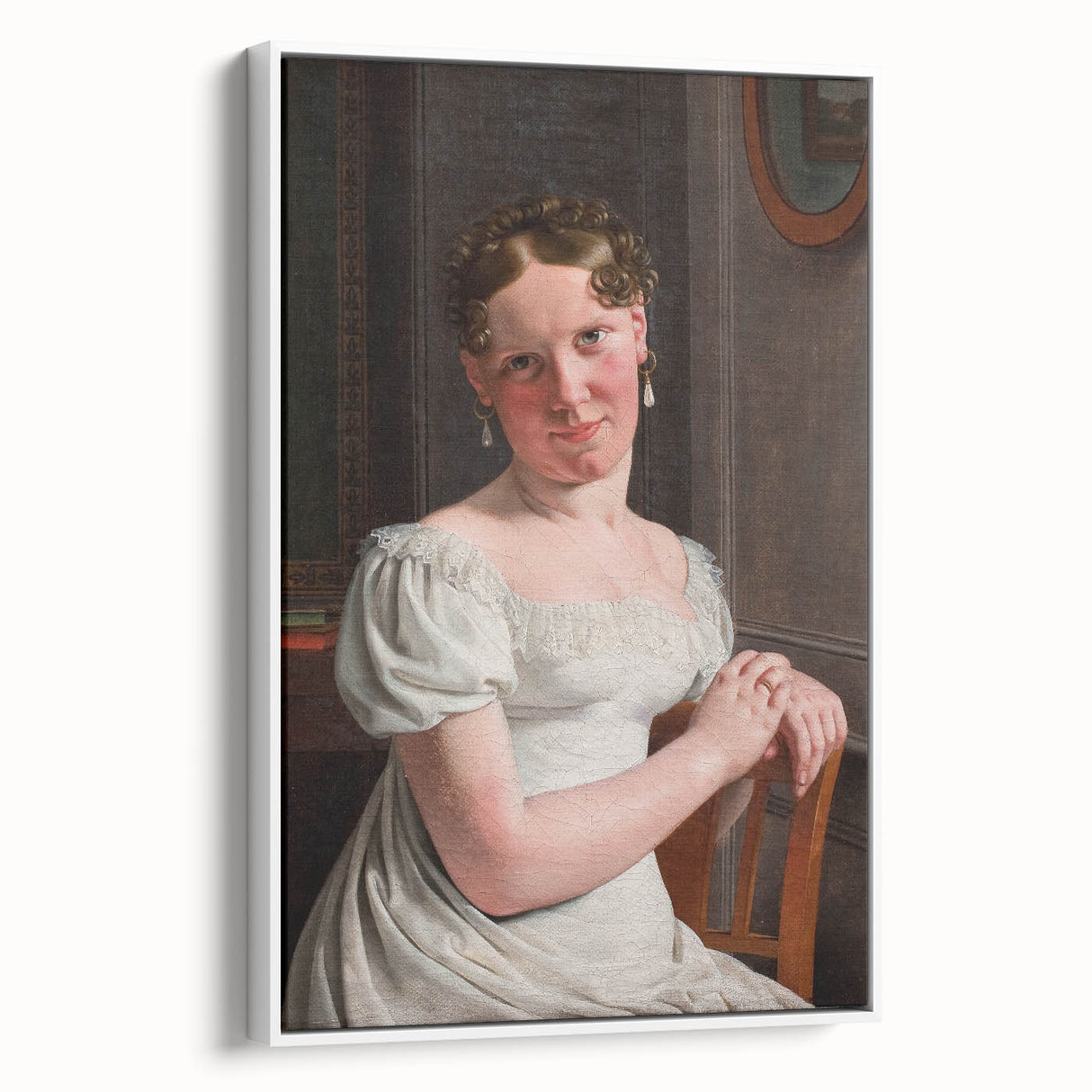 Neoclassical Art Print: Julie Eckersberg Portrait - Timeless Elegance