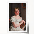 Neoclassical Art Print: Julie Eckersberg Portrait - Timeless Elegance