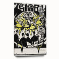 Dynamic Expressionist Dancers - Bold Yellow and Black Canvas Print