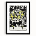 Dynamic Expressionist Dancers - Bold Yellow and Black Canvas Print